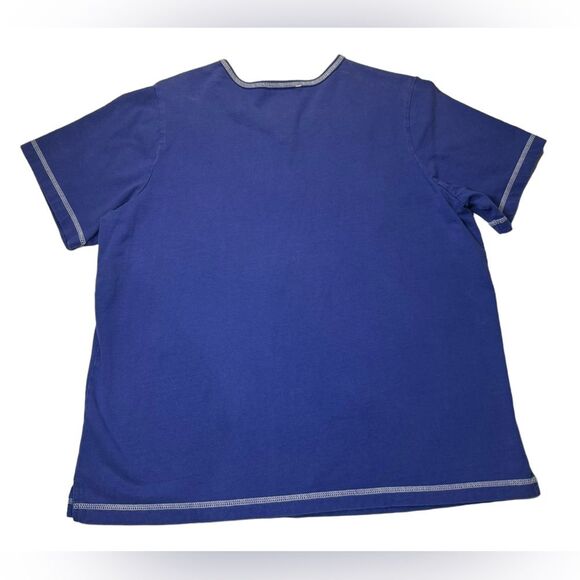 Quacker Factory Vinatage Beaded American Flag Heart V-neck T-Shirt Woman’s XL - Picture 6 of 10